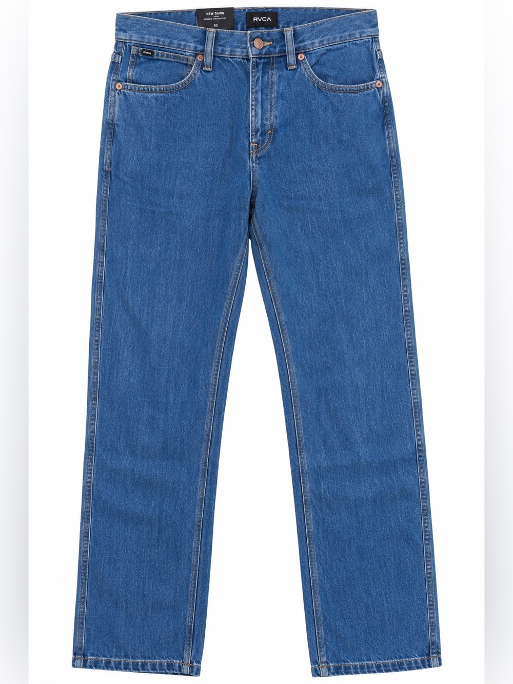 NWT RVCA New Dawn Denim Men’s Jeans Size 30 Modern Straight Fit Blue